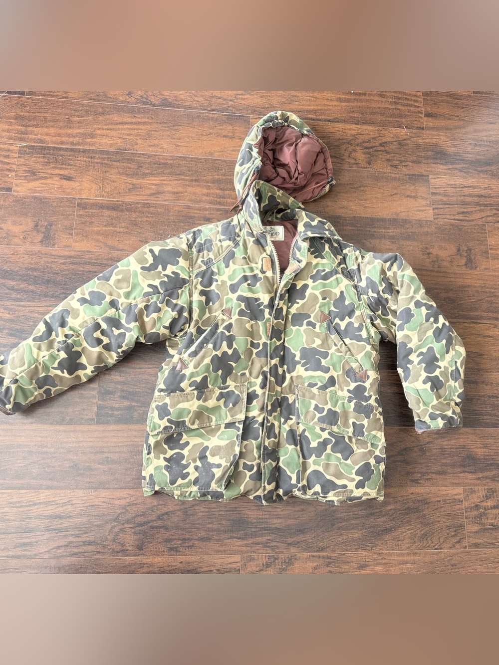 Men's camo down puffer jacket medium RedHead Vintage duck hunting
